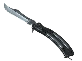 Нож-бабочка - Дамасская сталь - 160x114