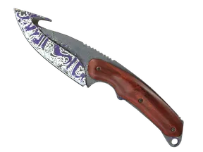 Нож с лезвием-крюком - Ручная роспись