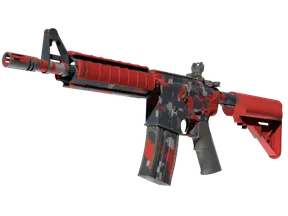 M4A4 - Пиксельный камуфляж «Красный»